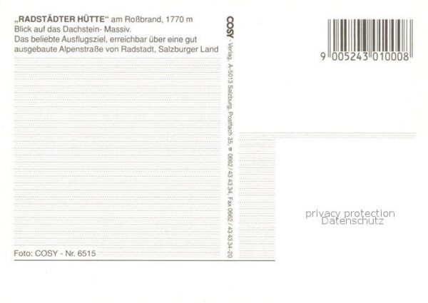Radstaedter Huette am Rossbrand mit Dachstein Massiv – Bild 2