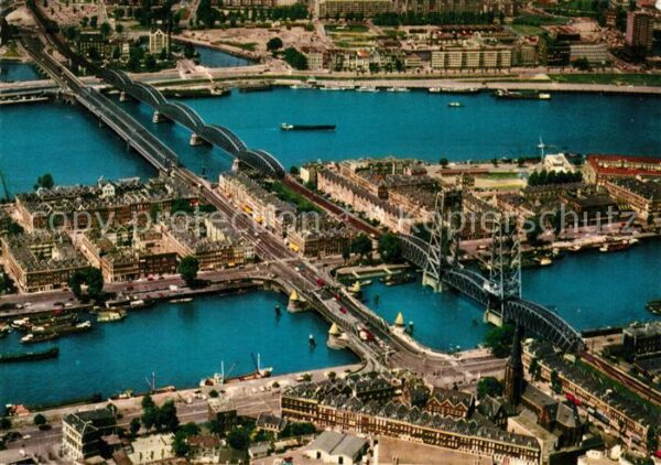 Rotterdam Maasbruggen Fliegeraufnahme