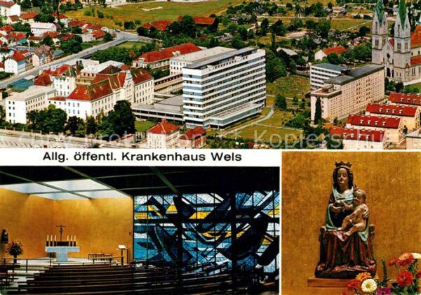 Wels Fliegeraufnahme Allg öffentl Krankenhau