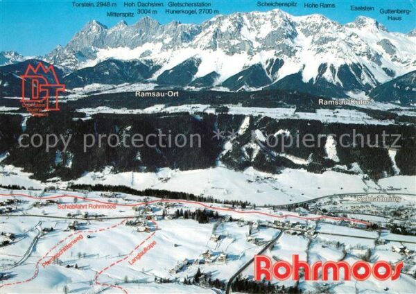 Rohrmoos Schladming Fliegeraufnahme mit Dachstein Tauern
