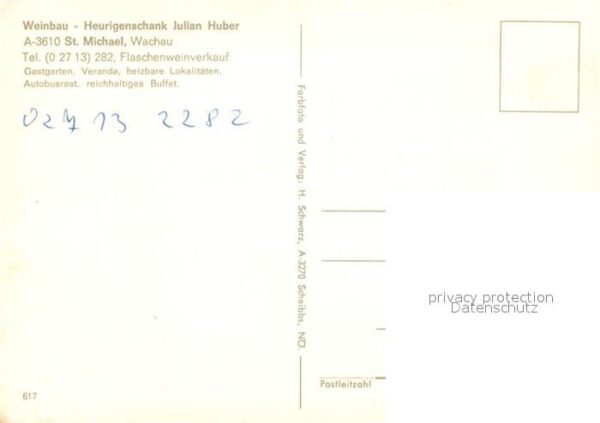 St Michael Wachau Heurigenschank Julian Huber Freiterrass – Bild 2