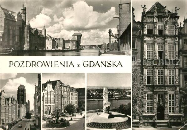 Gdansk Nad Motlawa Ulica Piwana Dlugi Targ Pom