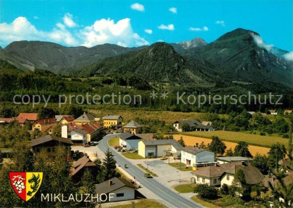 Miklauzhof Ortsansicht mit Hochobir
