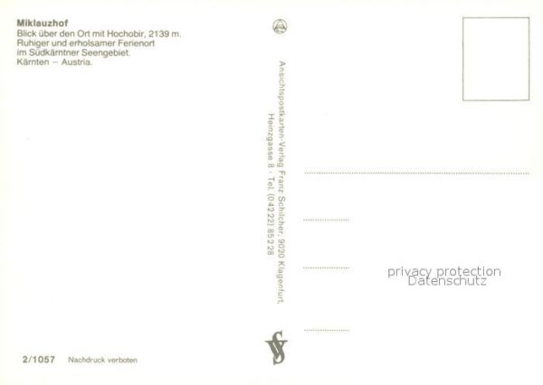 Miklauzhof Ortsansicht mit Hochobir – Bild 2