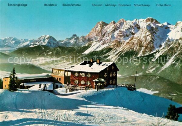 Krummholzhuette mit Hohem Dachstein
