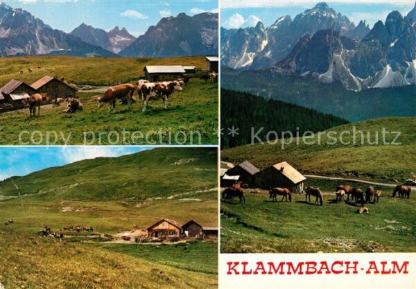 Sexten Sesto Suedtirol Klammbach Almhütte Dolomiten