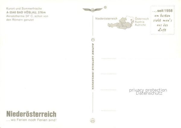 Bad Voeslau Akratotherme Fliegeraufnahme – Bild 2
