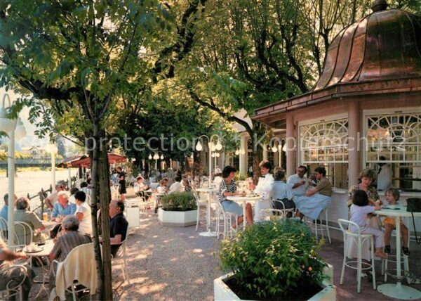 Bad Ischl Salzkammergut Zauner Esplanade Cafe Garten Eis und Se