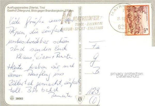 Zillertal Tirol Gasthof Zillergrund mit Brandbergkolm – Bild 2
