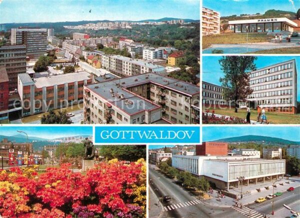 Gottwaldov Sedmdesatitisicove okresni mesto Svedci