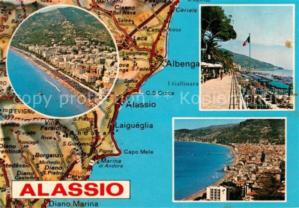 ALASSIO Savona Liguria IT Fliegeraufnahmen Strand