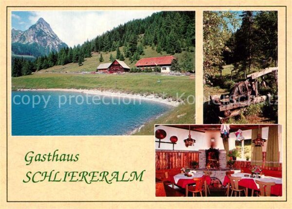 Zederhaus Gasthaus Schliereralm Gaststube Wasserr