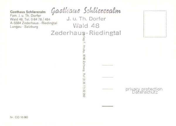 Zederhaus Gasthaus Schliereralm Gaststube Wasserr – Bild 2