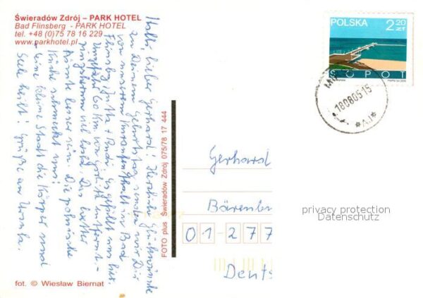 Bad Flinsberg Isergebirge Park Hotel Rezeption Hallenbad – Bild 2