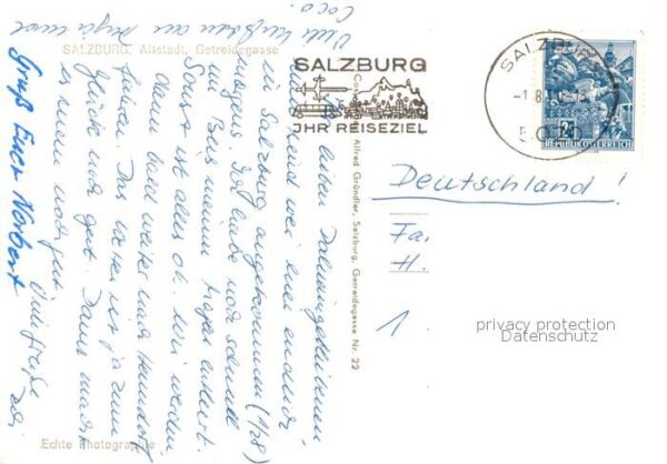 Salzburg Oesterreich Altstadt Getreidegasse – Bild 2