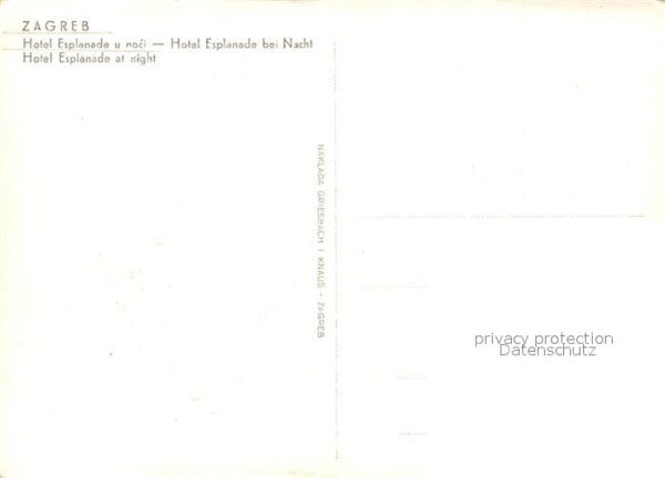 Zagreb Hotel Esplanade bei Nacht – Bild 2