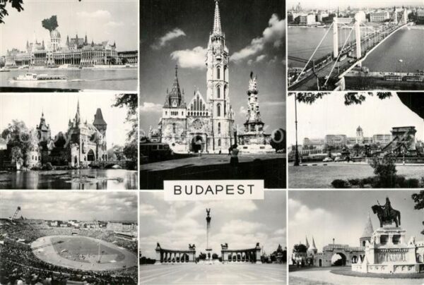 Budapest Donaupartien Brücke Kirche Parlament St