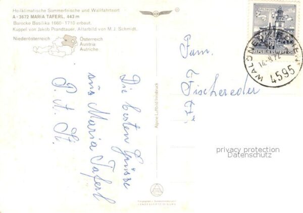 Maria Taferl Fliegeraufnahme Barocke Basilika – Bild 2