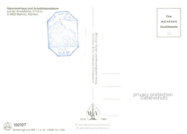 Mallnitz Kaernten Hannoverhaus Bärenkopf Klockern – Bild 2