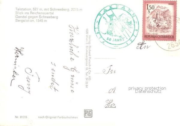 Reichenau Rax Raxbahn Talstation Schneeberg Reichenau – Bild 2