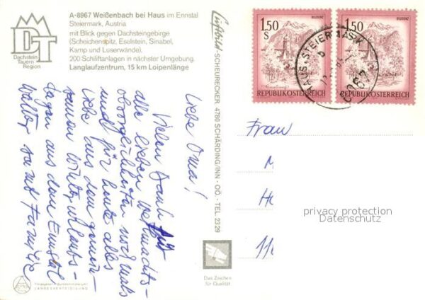 Weissenbach Enns Fliegeraufnahme Dachstein Eselstein Sin – Bild 2
