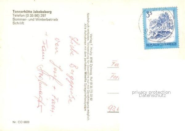 Muehlen Steiermark Tonnerhütte Jakobsberg – Bild 2