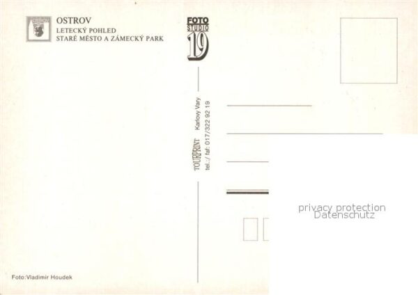 Ostrov Fliegeraufnahme Stare Mesto Zamecky Par – Bild 2