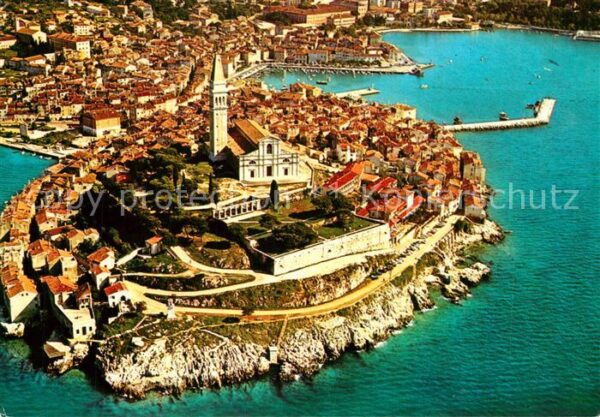 Rovinj Istrien Fliegeraufnahme
