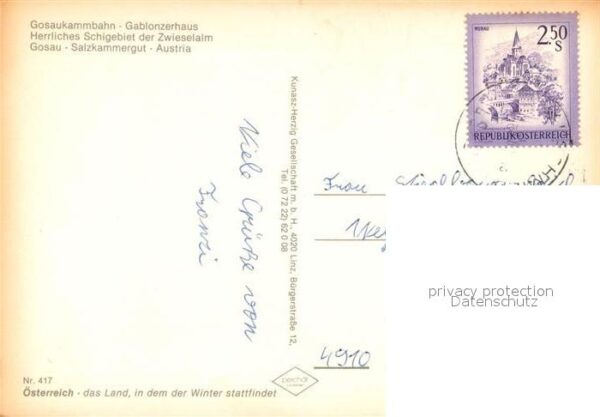 Gosau Oberoesterreich Luftseilbahn Gablonzerhaus – Bild 2