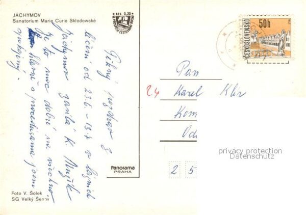Jachymov Sanatorium Maria Curie Sklodowske – Bild 2
