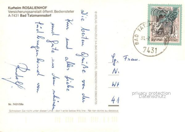 Bad Tatzmannsdorf Burgenland Kurheim Rosalienhof – Bild 2