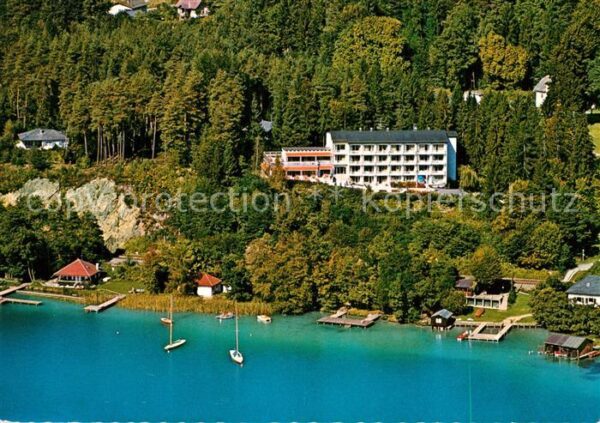 Toeschling Poertschach Woerthersee Fliegeraufnahme Haus Wörthersee