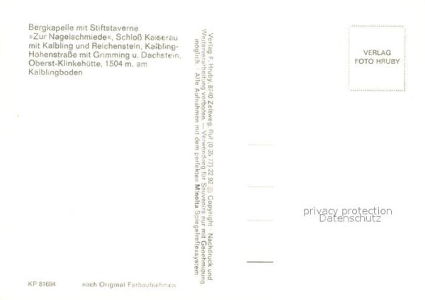 Admont Steiermark Admont Kaibling Höhenstrasse Bergkapell – Bild 2