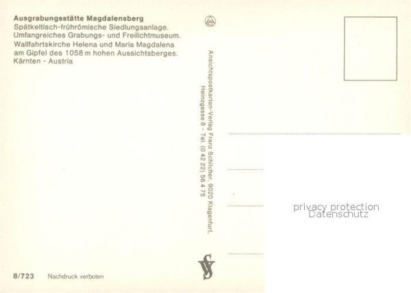Magdalensberg Siedlungsanlage Freilichtmuseum Wallfah – Bild 2