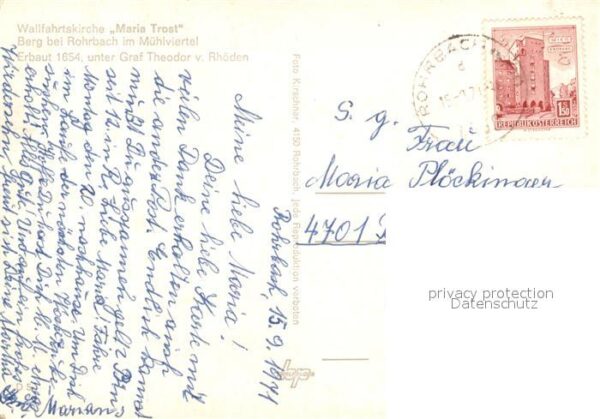 Berg Rohrbach Wallfahrtskirche Maria Trost – Bild 2