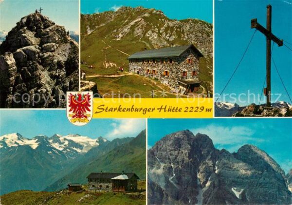 Starkenburgerhuette Hoher Burgstall Gipfelkreuz