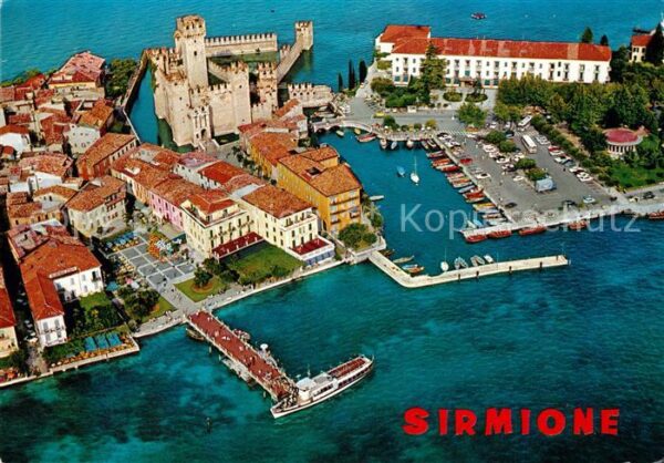 Sirmione Lago di Garda Fliegeraufnahme