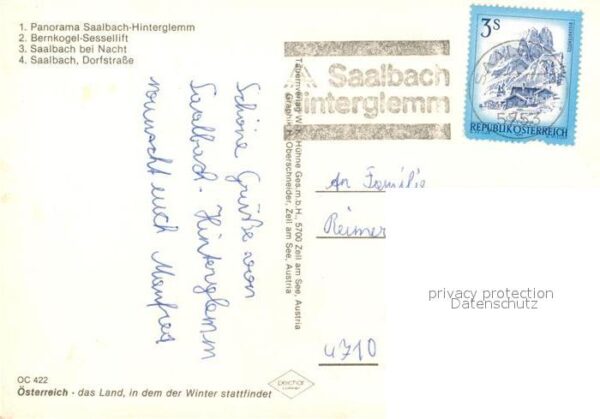 Saalbach-Hinterglemm Bernkogel-Sessellift – Bild 2