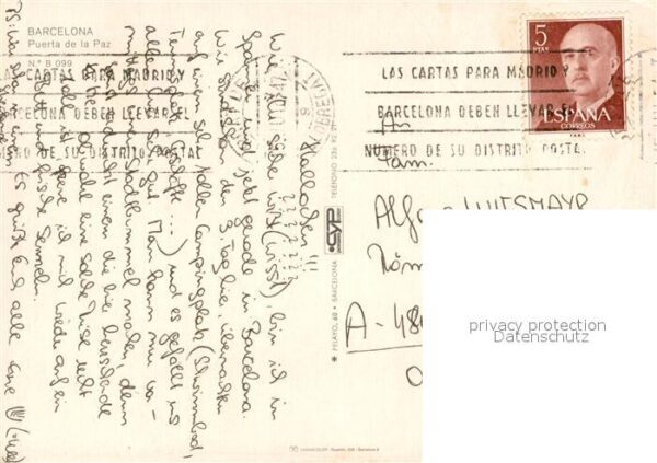 Barcelona Cataluna Puerta de la Paz Fliegeraufnahme – Bild 2