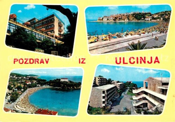 Ulcinj Strand Fliegeraufnahme