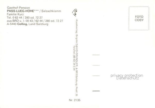 Golling Salzach Gasthof Pension Pass-Lueg-Höhe Salzachk – Bild 2