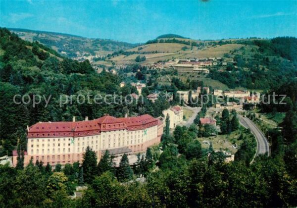 Jachymov Fliegeraufnahme Sanatorium Maria Curie-