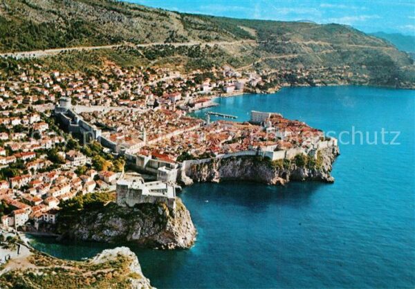Dubrovnik Ragusa Fliegeraufnahme