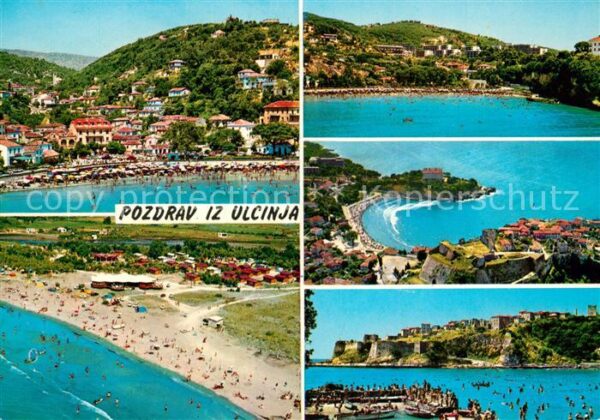 Ulcinj Fliegeraufnahme Strand