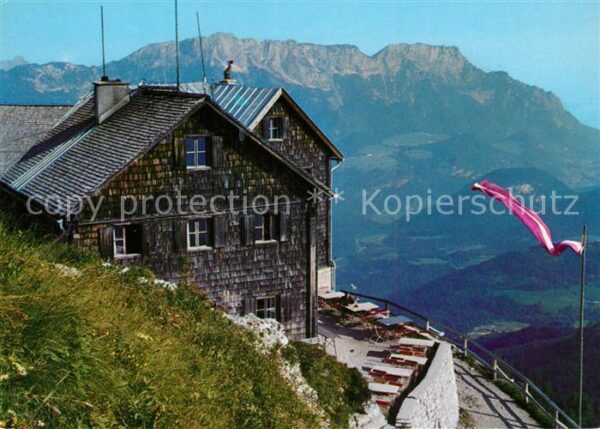 Purtschellerhaus Hoher Goell am Hohen Göll mit Untersberg