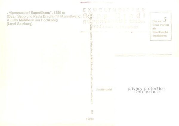 Muehlbach Hochkoenig Rupertihaus Gasthof – Bild 2