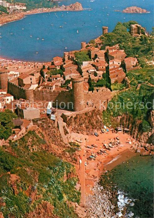 Tossa de Mar Fliegeraufnahme La Vila Vella