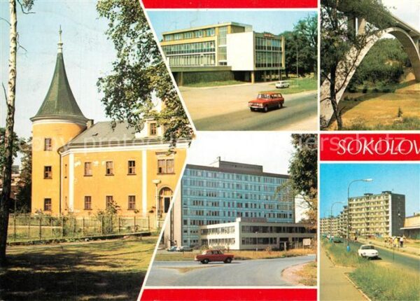 Sokolov Brücke Neubauten Schloß