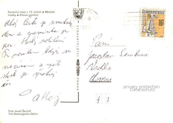 Pisek Tschechien Kamenny most Mestske Hradby – Bild 2