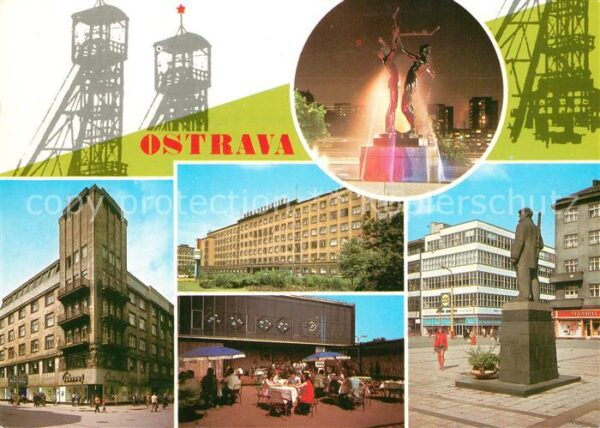 Ostrava Fontana pled Domen kultury